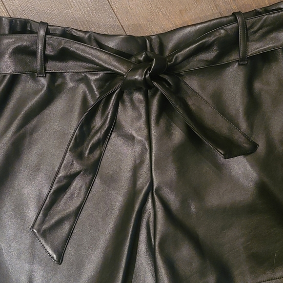 Soft Leather-Like Shorts - Picture 2 of 4